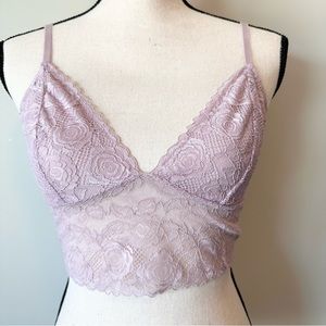 Jessica Simpson | Lightly Lined Blush Pink Purple Lace Bralette
